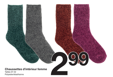 Offre: Chaussettes d'intérieur femme