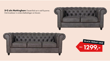 Aanbieding: Nottingham Chesterfield-set