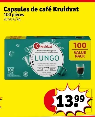 Offre: Capsules de café
