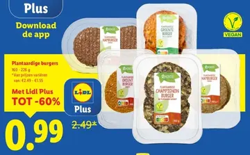 Aanbieding: Plantaardige burgers