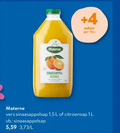 Promotie: Vers sinaasappelsap of citroensap