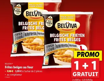 Offre: Frites belges au four