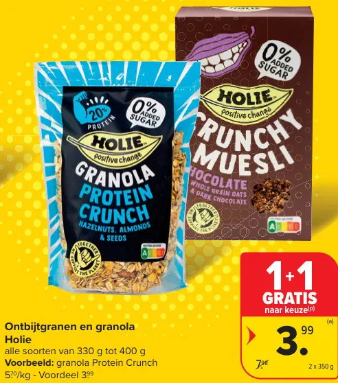 Promotie: Ontbijtgranen en granola