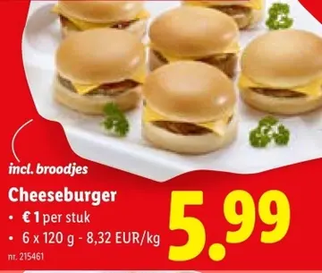Aanbieding: Cheeseburger