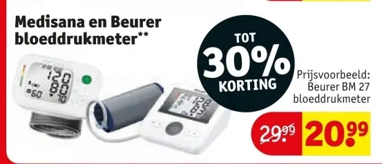 Aanbieding: Medisana en Beurer bloeddrukmeter