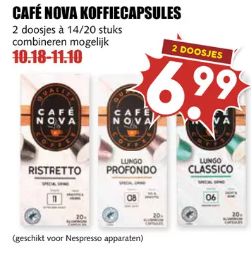 Aanbieding: Café nova koffiecapsules