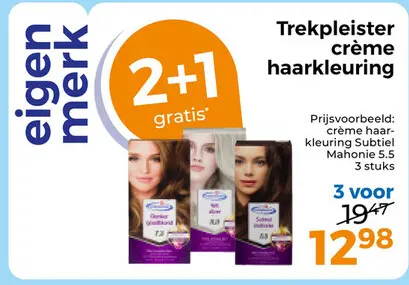 Aanbieding: Trekpleister crème haarkleuring