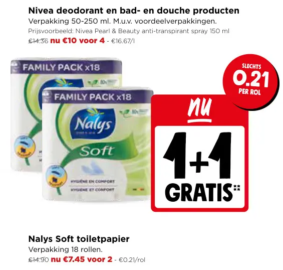 Promotie: Nalys Soft toiletpapier