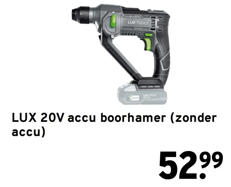 Aanbieding: 20V accu boorhamer