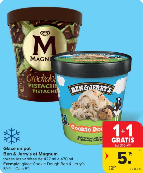 Offre: Glace en pot
