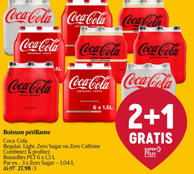 Offre: Boisson pétillante Coca-Cola