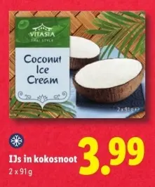 Aanbieding: IJs in kokosnoot