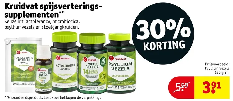 Aanbieding: Spijsverteringssupplementen