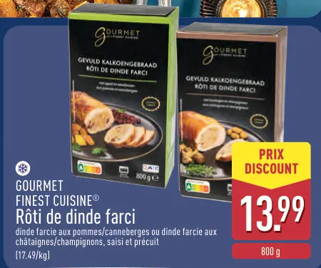 Offre: GOURMET FINEST CUISINE® Rôti de dinde farci