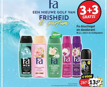 Aanbieding: Fa douchegel en deodorant