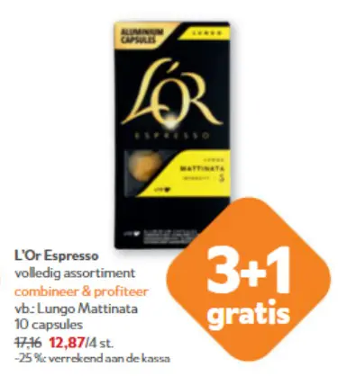Promotie: L'Or Espresso Lungo Mattinata