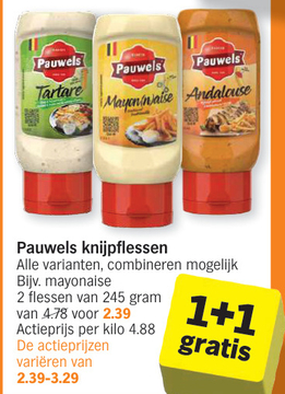 Offre: Pauwels knijpflessen