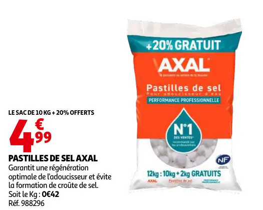 Promotie: Pastilles de sel AXAL