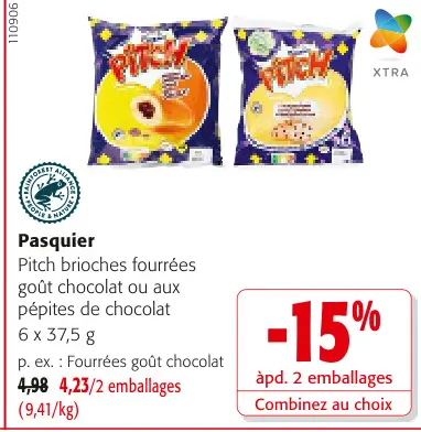 Offre: Pitch brioches fourrées