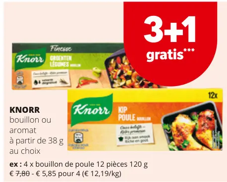 Offre: bouillon ou aromat