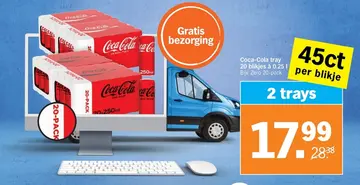 Aanbieding: Coca-Cola tray