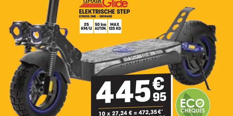 Promotie: Elektrische step ecross one