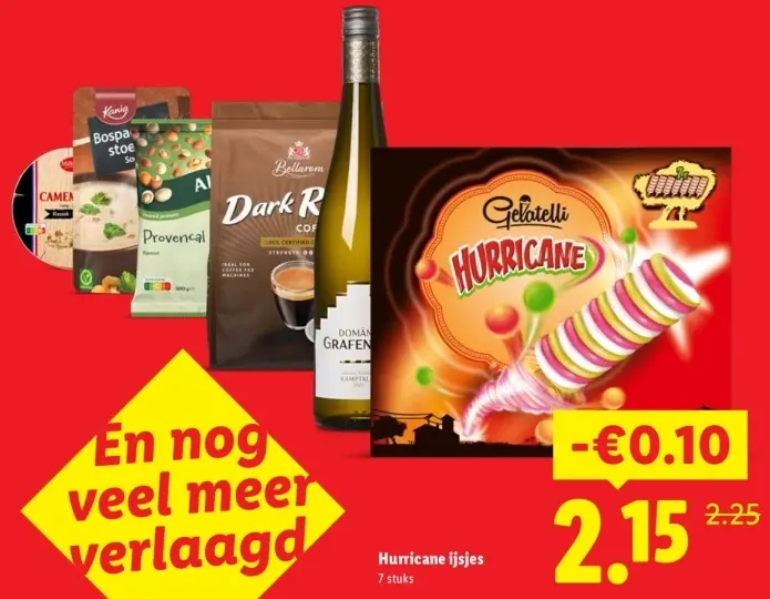 Aanbieding: Hurricane ijsjes