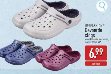 Aanbieding: Gevoerde clogs