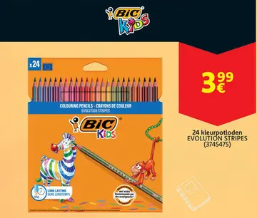 Aanbieding: 24 kleurpotloden EVOLUTION STRIPES