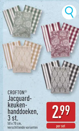 Promotie: Jacquard-keukenhanddoeken