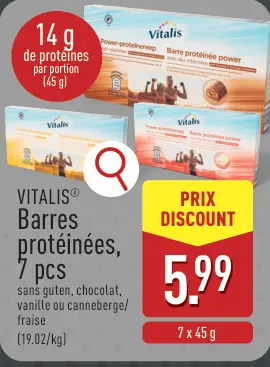 Offre: Barres protéinées