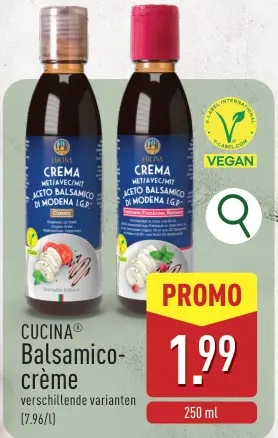 Promotie: Balsamico-crème