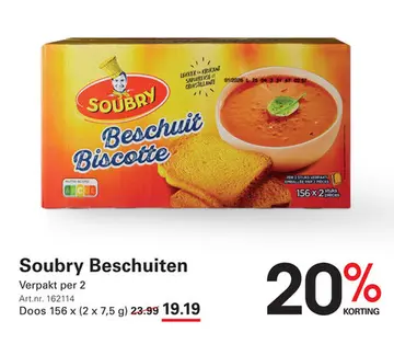 Aanbieding: Soubry Beschuiten