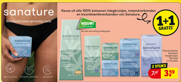 Aanbieding: sanature katoenen inlegkruisjes