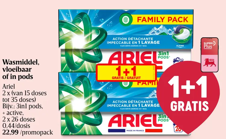 Promotie: Wasmiddel, vloeibaar of in pods