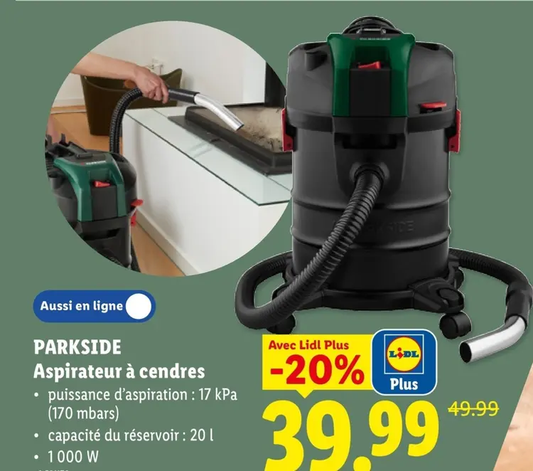 Offre: Aspirateur à cendres
