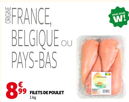 Offre: Filets de poulet