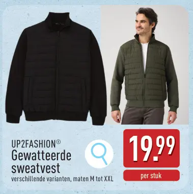 Promotie: Gilet en sweat rembourré