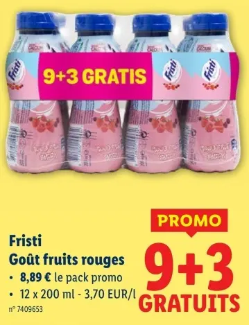 Offre: Fristi Goût fruits rouges