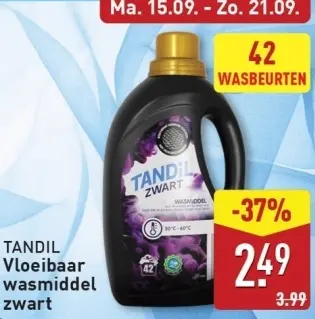 Aanbieding: Vloeibaar wasmiddel zwart