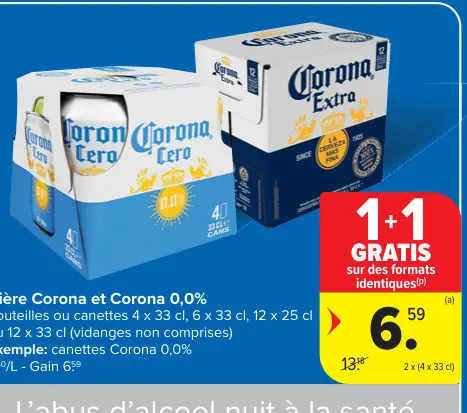 Offre: Corona et Corona 0,0%