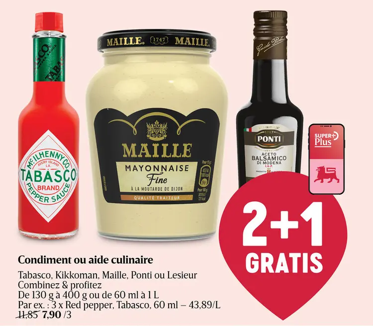 Offre: Condiment ou aide culinaire