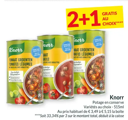 Offre: Potage en conserve