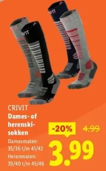 Aanbieding: Dames- of herenskisokken