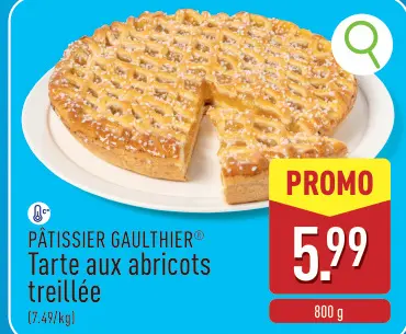 Offre: Tarte aux abricots treillée