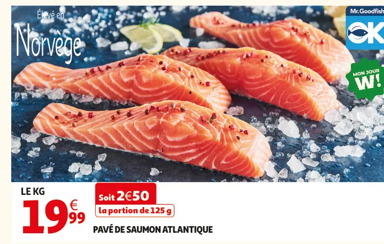 Promotie: Pavé de saumon atlantique