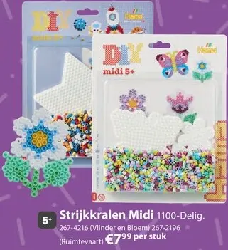 Aanbieding: Strijkkralen Midi 1100-Delig