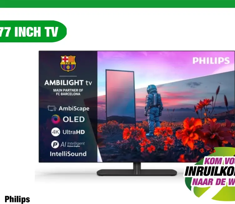 Aanbieding: Philips 77OLED811 4k OLED Ambilight TV 77 inch XL (2026)