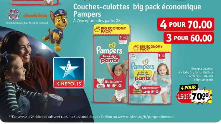 Offre: Couches-culottes big pack economique