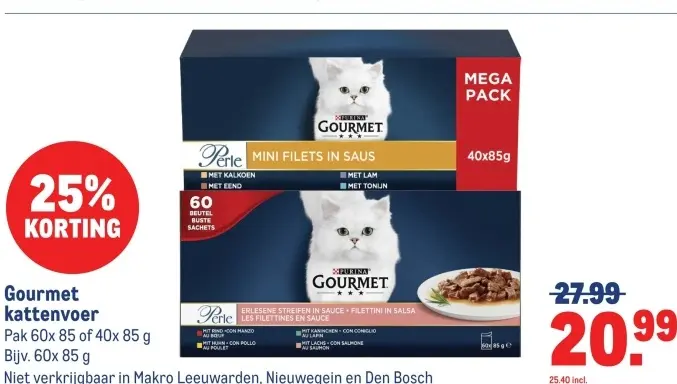 Aanbieding: Gourmet kattenvoer